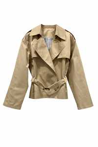 Veste trench ceinturée – Beige