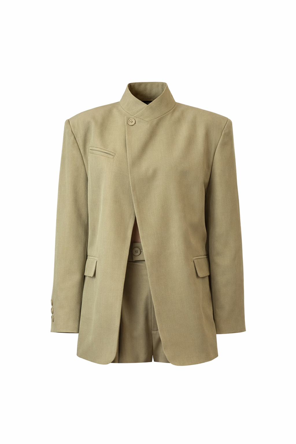 Blazer structurée kaki