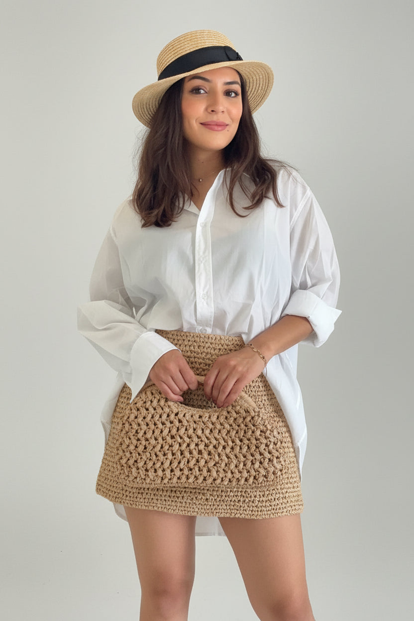 Chemise blanche oversize