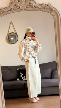 Veste légère à pois - Blanc & Noir