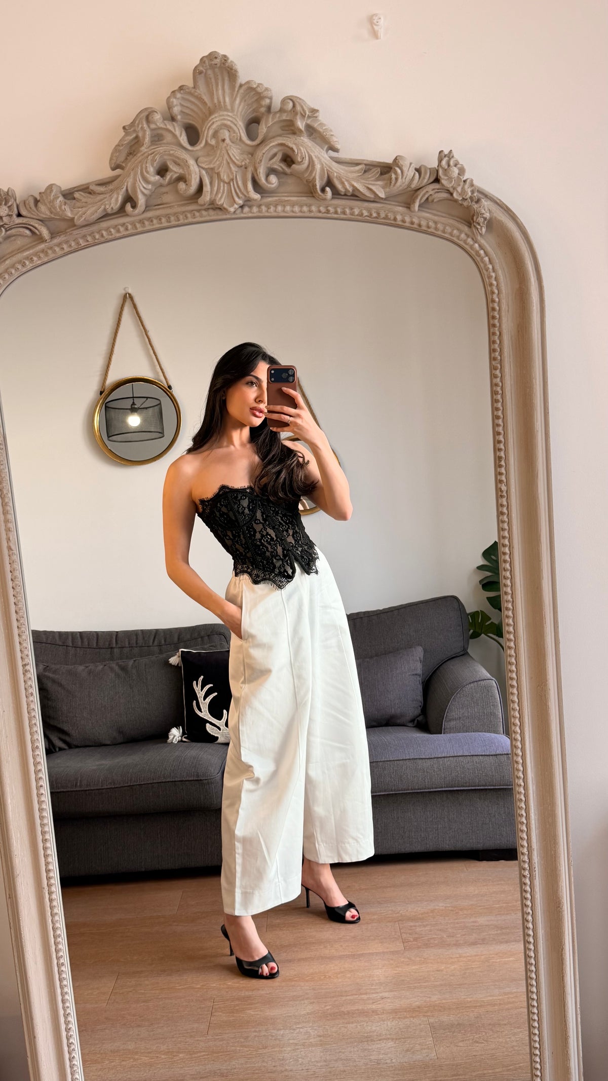 Pantalon Large Blanc