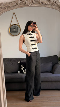 Gilet écrue chic