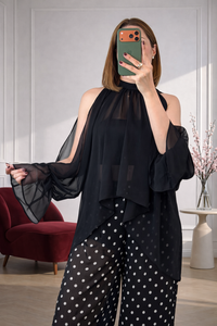 Blouse fluide en voile